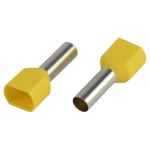 Наконечник-гильза ЭРА NO-225-106 (двойной) НШвИ(2) 6,0-14 с изолированным фланцем (упаковка 50 шт.)