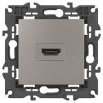 Розетка ЭРА Elegance 14-3114-16 HDMI, титан Розетка ЭРА Elegance 14-3114-16 HDMI, титан