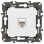 Розетка ЭРА Elegance 14-3107-01М RJ45, белый матовый