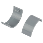 Соединитель ЭРА C-KK-20-12-F на стык для полукруглого кабель-канала серый 20х12мм 2шт/комплект