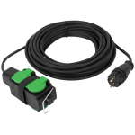 Удлинитель силовой ЭРА GREEN LINE UDL-KG-2x2,5m-10m-IP44 с крышками 4 розетки 10м КГ 2x2.5мм2 IP44