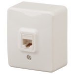 Розетка ЭРА Эксперт 11-3203-02 накладная IP20 слоновая кость RJ45
