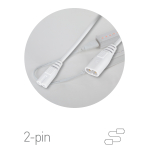 Кабель соединительный для линейного светильника ЭРА FITO-C7 (2 pin) 1 м коннекторы IEC С7-IEC С8