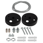 Подвесное крепление для линейных светильников ЭРА SML-1-A-SUSPENSION-B для моделей SML чёрный длина 1,5м