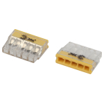 Клемма ЭРА NO-225-360 быстрозажимная 2273-205 компактная 5-проводная 0.2-2.5 мм2 (упаковка 30 шт.)