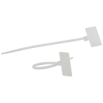 Кабельные стяжки ЭРА NO-225-319 (хомут) нейлоновая 2.5 х 115 мм белая с площадкой для маркировки 27 х 13 мм (50 шт/уп)