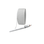 Кабель коаксиальный ЭРА RG-6U, 75 Ом,  CCS/(оплётка Al 48%), PVC, цвет белый