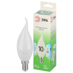 Лампочка светодиодная ЭРА GREEN LINE LED BXS-10W-840-E14 GL E14 10 Вт свеча на ветру яркий белый свет Лампочка светодиодная ЭРА GREEN LINE LED BXS-10W-840-E14 GL E14 10 Вт свеча на ветру яркий белый свет