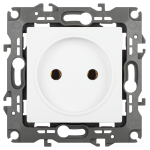 Розетка ЭРА Серия 12 12-2105-01М , 2P, 16А-250В, белый матовый