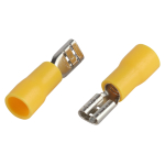 Разъем плоский ЭРА NO-225-37 РпИм 5.5-6-0.5 изолированный «розетка» (упаковка 10 штук)