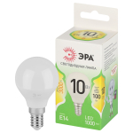 Лампочка светодиодная ЭРА GREEN LINE LED P45-10W-830-E14 GL E14 10 Вт шар теплый свет Лампочка светодиодная ЭРА GREEN LINE LED P45-10W-830-E14 GL E14 10 Вт шар теплый свет