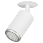 Встраиваемый светильник алюминиевый ЭРА KL106 WH/SL MR16 GU5.3 белый/серебро матовый