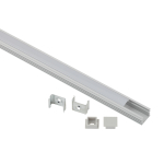 Комплект с накладным анодированным профилем ЭРА 1612-1m 16х12мм, 1м, серебристый САВ261