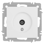 Розетка Intro Accent 6-301-01М TV одиночная, IP20, СУ, белый матовый