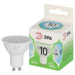 Лампа светодиодная ЭРА GREEN LINE LED MR16-10W-840-GU10 GL 10Вт софит яркий белый свет GU10