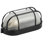 Светильник ЭРА НБП 04-60-002 Акватермо алюминий/стекло решетка IP54 E27 max 60Вт 212х105 черный