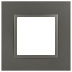Рамка для розеток и выключателей ЭРА Elegance 14-5011-16 Classic, на 1 пост, титан