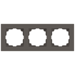 Рамка для розеток и выключателей Intro Accent 6-503-09 на 3 поста, СУ, титан