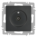 Розетка Intro Accent 6-301-07 TV одиночная, IP20, СУ, графит