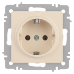 Розетка Intro Accent 6-202-02 2P+E Schuko, 16А-250В, IP20, СУ, слоновая кость