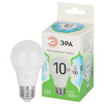 Лампочка светодиодная ЭРА GREEN LINE LED A60-10W-840-E27 GL E27 10 Вт груша яркий белый свет