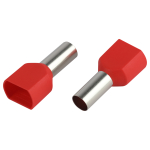 Наконечник-гильза ЭРА NO-225-107 (двойной) НШвИ(2) 10,0-14 с изолированным фланцем (упаковка 50 шт.)