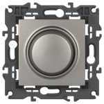 Светорегулятор ЭРА Elegance 14-4101-16 поворотно-нажимной, 400ВА 230В, титан