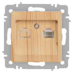 Розетка Intro Accent 6-303-11 информационная RJ45, IP20, СУ, сосна