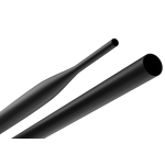 Термоусадочная трубка ЭРА NO-224-549 ТТУк 24/8 чёрная с клеевым слоем в отрезках по 1 м. (упаковка 5 штук)