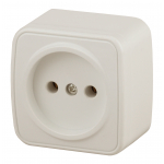 Розетка ЭРА Intro Polo 3-201-02 16А 250В накладная слоновая кость без заземления
