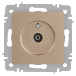 Розетка Intro Accent 6-301-04 TV одиночная, IP20, СУ, шампань