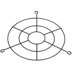 Защитная металлическая решетка ЭРА SPP-AC8-402-100 для светильников SPP-402 мощностью 100 Вт