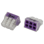 Клемма ЭРА NO-225-365 быстрозажимная 773-606 прозрачная 6-проводная 0.75-4.0 мм2 (упаковка 30 шт.)