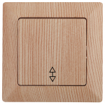 Переключатель двухклавишный Intro Solo 4-103-11 проходной скрытой установки 10А 250В сосна