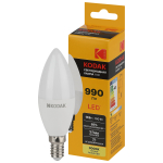 Лампочка светодиодная Kodak LED KODAK B35-11W-830-E14 E14 / Е14 11Вт свеча теплый белый свет Лампочка светодиодная Kodak LED KODAK B35-11W-830-E14 E14 / Е14 11Вт свеча теплый белый свет