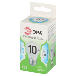 Лампочка светодиодная ЭРА GREEN LINE LED P45-10W-840-E27 GL E27 10 Вт шар яркий белый свет