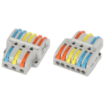 Клемма ЭРА NO-225-459 проходная разветвительная 222-4136 с рычагами 3/6 полюсов 0.08-2.5/4 мм2 (упаковка 1 шт.)