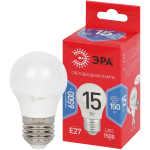 Лампа светодиодная ЭРА RED LINE LED P45-15W-865-E27 R 15Вт шар холодный дневной свет E27
