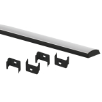 Комплект с гибким накладным анодированным профилем ЭРА 1506GB 15х6,4мм, 2м, черный CAB292