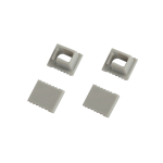 Набор заглушек ЭРА 0709-3 для профиля 0709 2шт глухие 2шт с отверстием