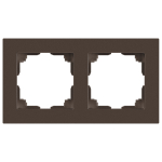 Рамка для розеток и выключателей Intro Accent 6-502-08 на 2 поста, СУ, бронза
