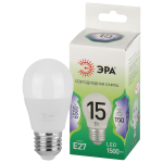 Лампочка светодиодная ЭРА GREEN LINE LED P45-15W-865-E27 GL E27 15 Вт шар холодный свет Лампочка светодиодная ЭРА GREEN LINE LED P45-15W-865-E27 GL E27 15 Вт шар холодный свет