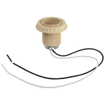 Патрон ЭРА Е27 с проводом 30 см пластиковый бежевый