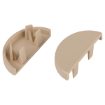 Заглушка ЭРА EC-KK-30-13-B для полукруглого кабель-канала бежевая 30х13мм 2шт/комплект