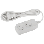 Удлинитель электрический ЭРА UDL-10-215 Greenline 2 розетки без заземления 1,5м ПВС 2x0.75мм2