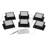 Светильник светодиодный ЭРА SPO-646-3-4K-B6 36Вт 4000К 3420Лм IP40 89x89x40 черный грильято 100х100 6 штук