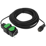 Удлинитель силовой ЭРА GREEN LINE UDL-KG-2x2,5m-20m-IP44 с крышками 4 розетки 20м КГ 2x2.5мм2 IP44