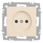 Розетка Intro Accent 6-201-02 2P, 16А-250В, IP20, СУ, слоновая кость