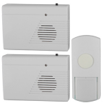 Дверной звонок беспроводной ЭРА C27-2 влагозащищенный, два динамика