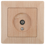 Розетка Intro Solo 4-301-11 сосна телевизионная одиночная скрытой установки